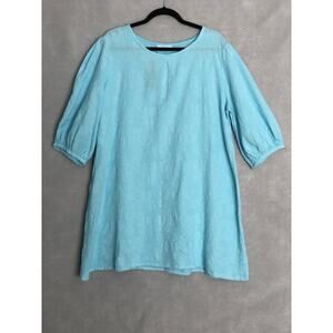 Bryn Walker Shift Dress Women's Large Lucien Floral Cotton in Hydra NEW